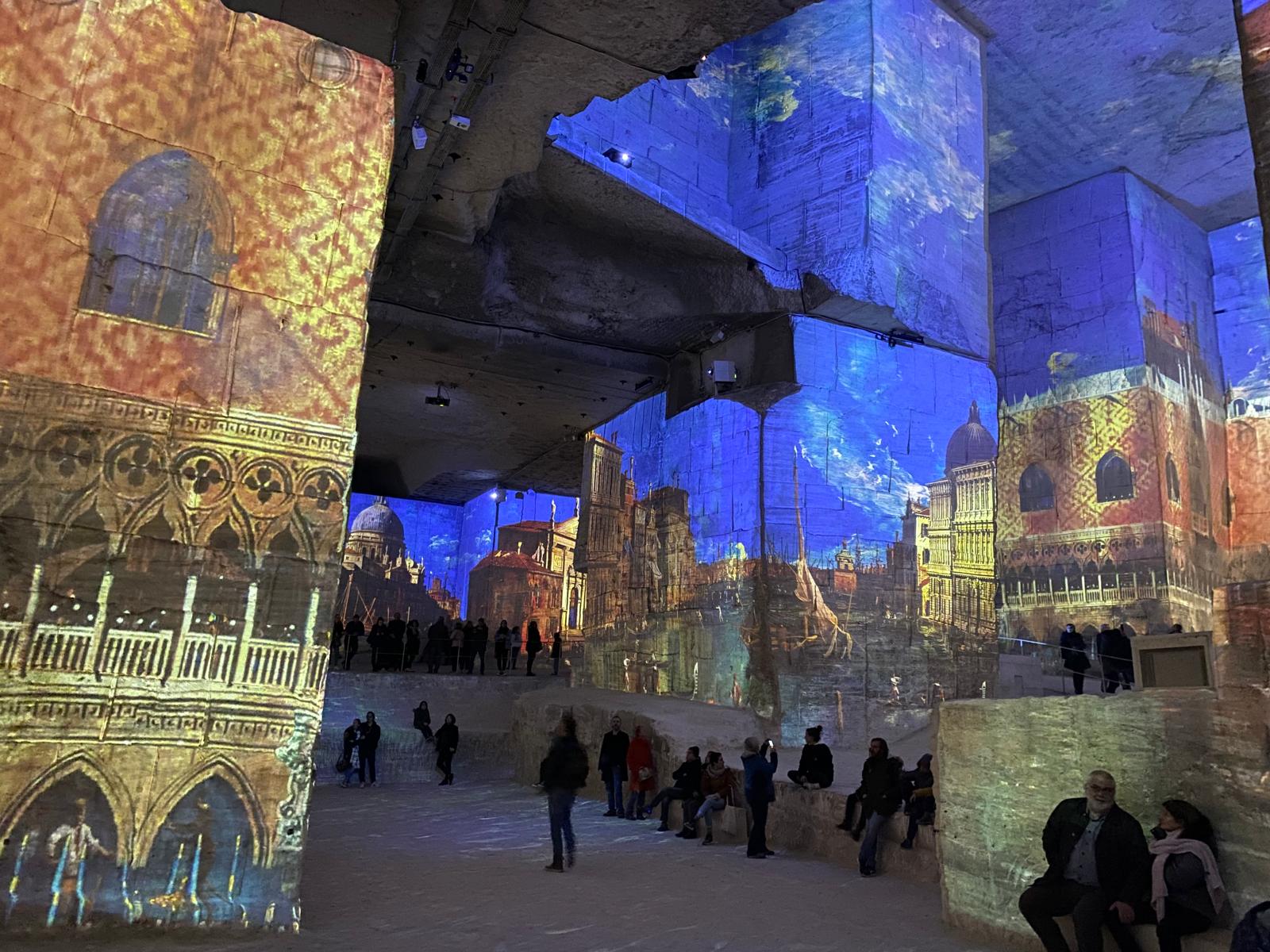 Dramatic quarry formations