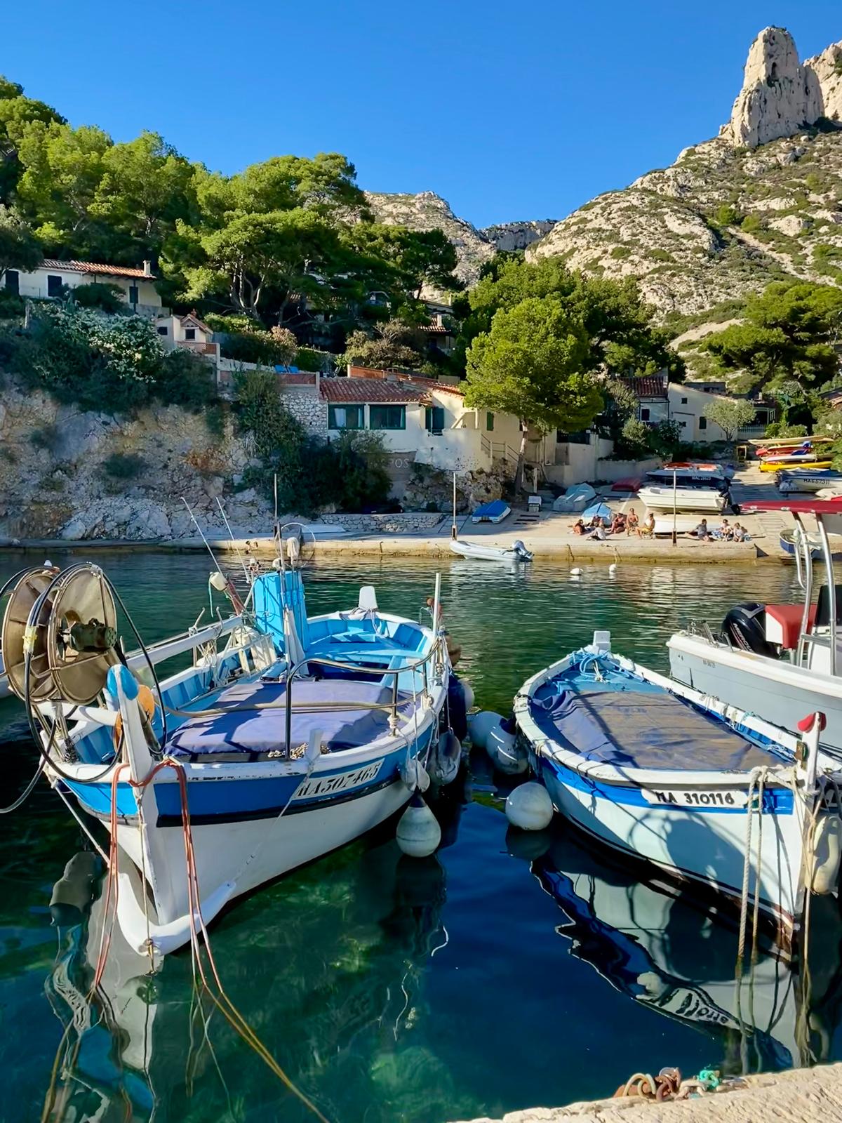 Cassis harbor and boats